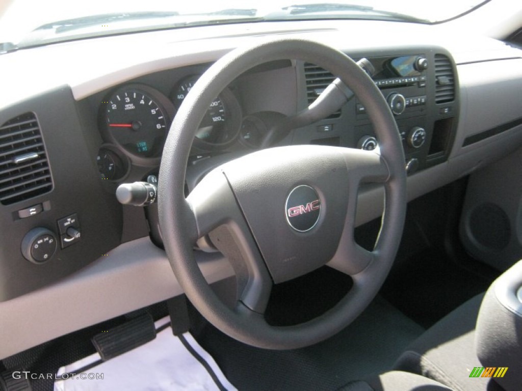 2011 GMC Sierra 1500 Regular Cab Dark Titanium Steering Wheel Photo #51201008