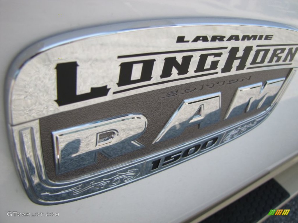 2011 Ram 1500 Laramie Longhorn Crew Cab - Bright White / Dark Slate Gray/Russet Brown photo #10