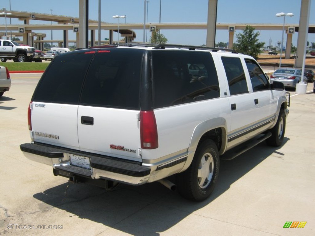 1996 Suburban K1500 4x4 - Summit White / Beige photo #5