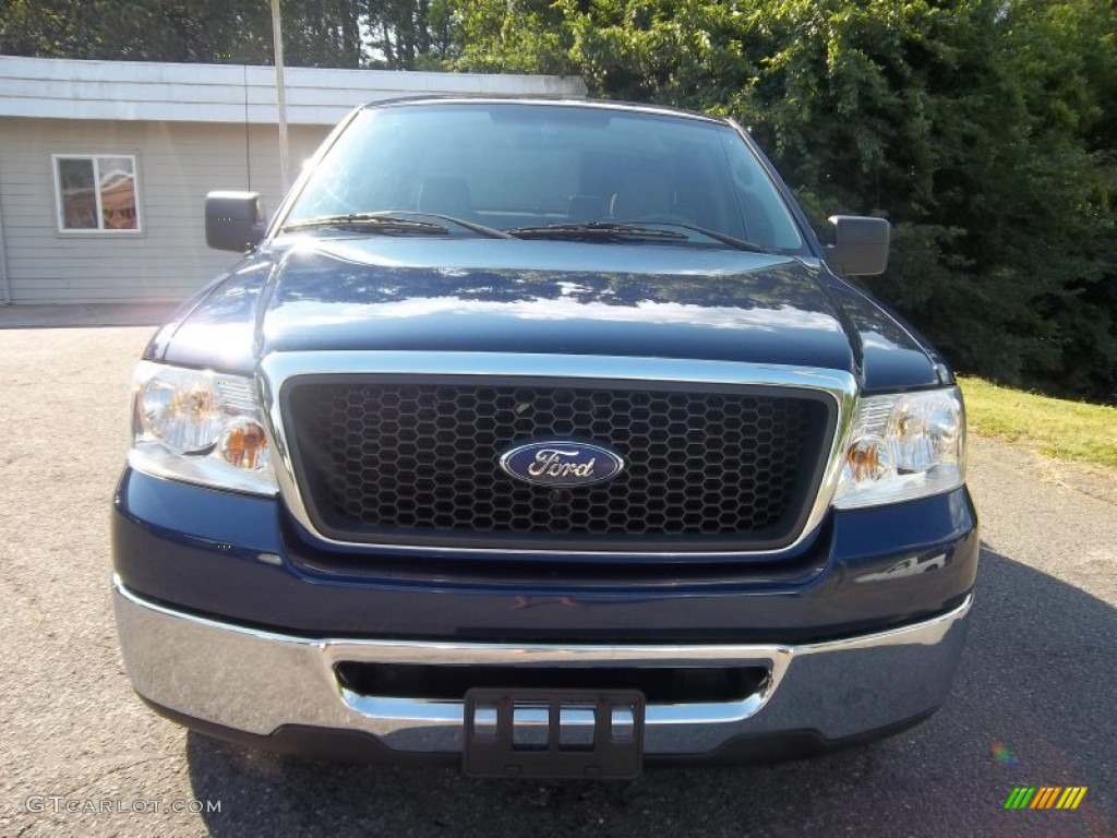 2007 F150 XLT SuperCab - Dark Blue Pearl Metallic / Medium Flint photo #3