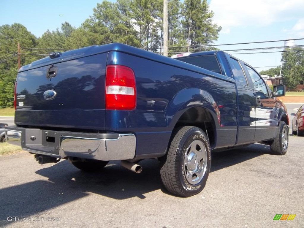2007 F150 XLT SuperCab - Dark Blue Pearl Metallic / Medium Flint photo #4