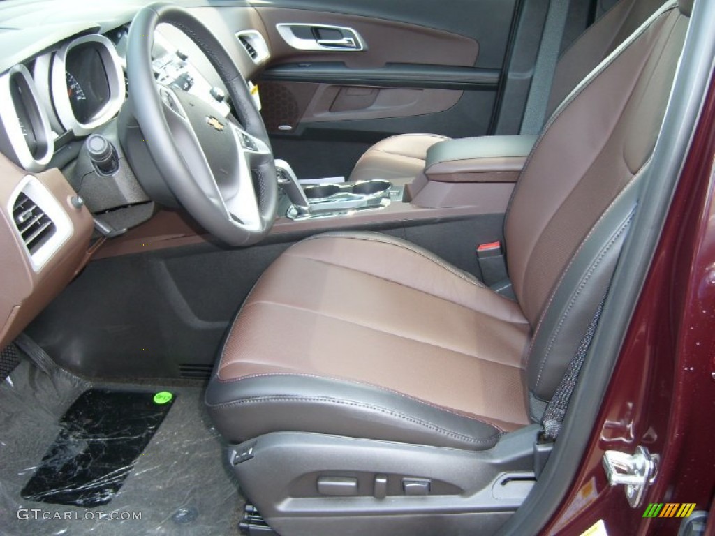 Brownstone/Jet Black Interior 2011 Chevrolet Equinox LTZ AWD Photo #51203543