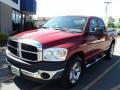 2007 Inferno Red Crystal Pearl Dodge Ram 1500 ST Quad Cab  photo #1
