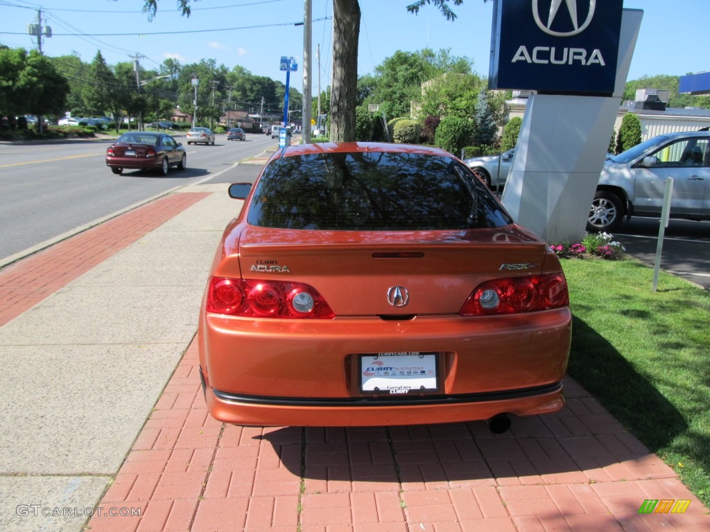2006 RSX Type S Sports Coupe - Blaze Orange Metallic / Ebony photo #6