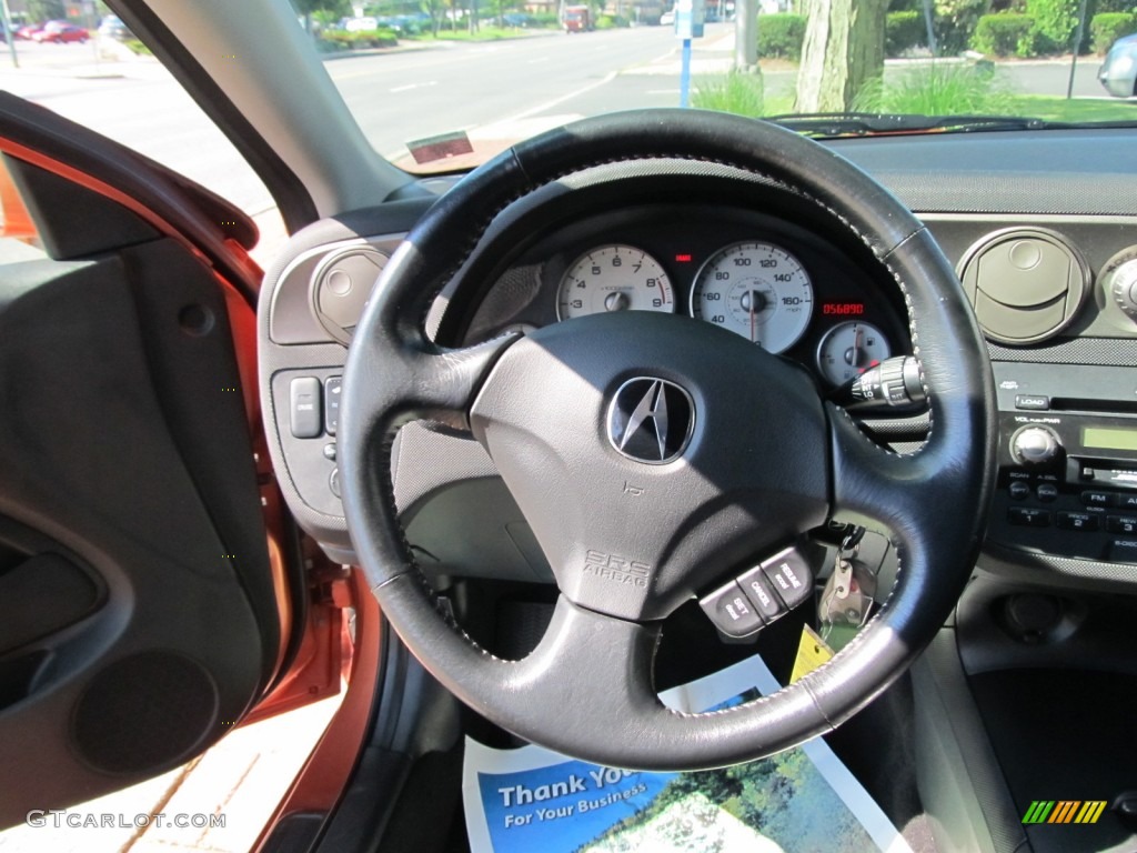 2006 RSX Type S Sports Coupe - Blaze Orange Metallic / Ebony photo #16