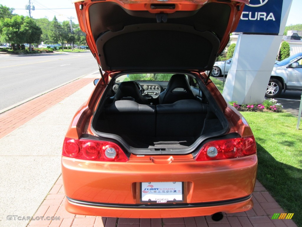 2006 RSX Type S Sports Coupe - Blaze Orange Metallic / Ebony photo #23