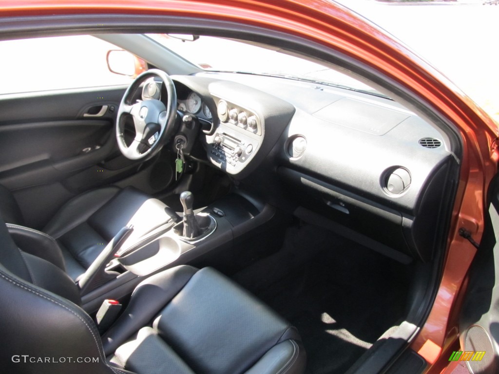 2006 RSX Type S Sports Coupe - Blaze Orange Metallic / Ebony photo #25