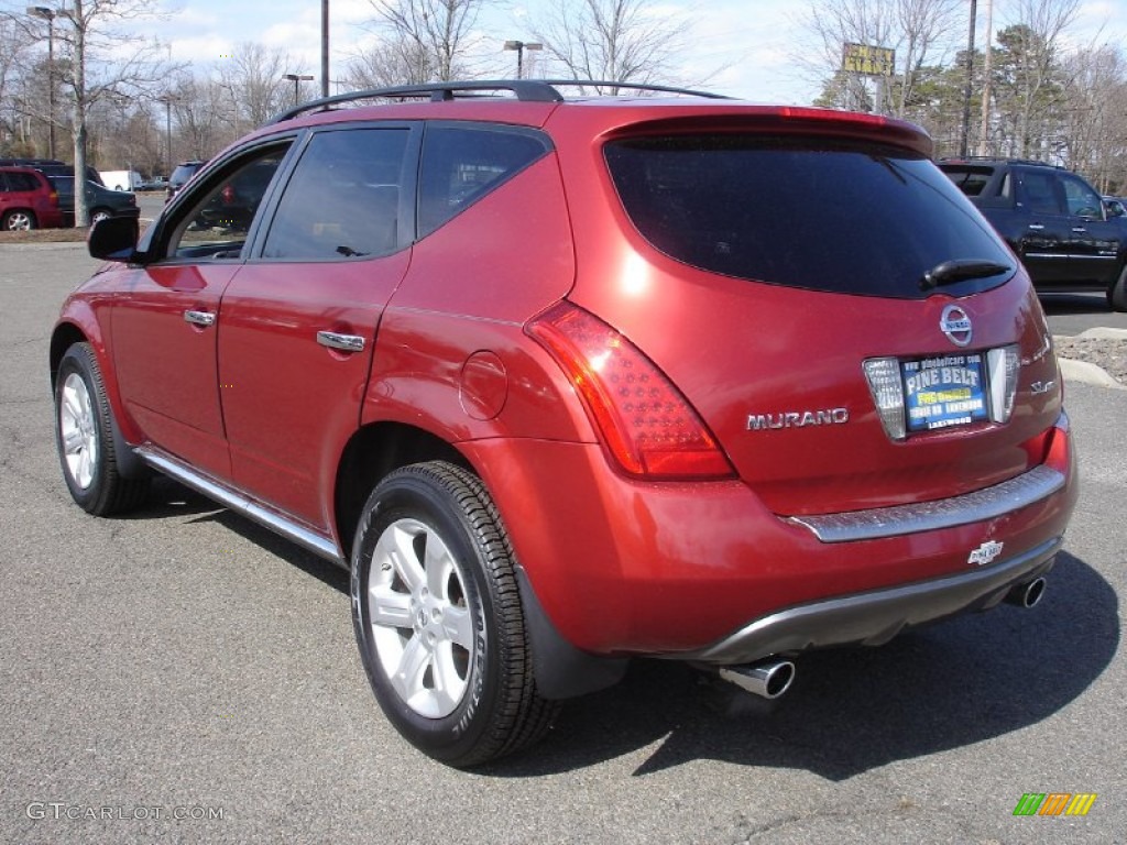 2007 Murano SL AWD - Merlot Pearl / Charcoal photo #6