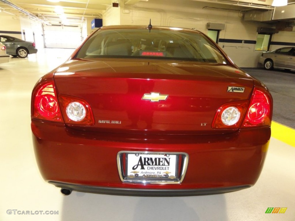 2008 Malibu LT Sedan - Red Jewel Tint Coat / Ebony photo #8
