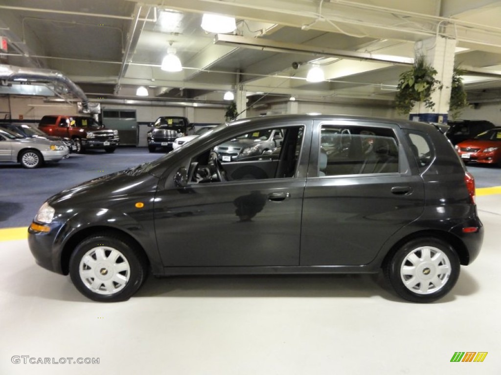 Black 2004 Chevrolet Aveo LS Hatchback Exterior Photo #51206480