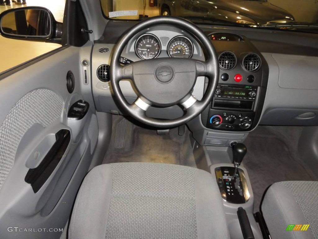2004 Chevrolet Aveo LS Hatchback Gray Dashboard Photo #51206714