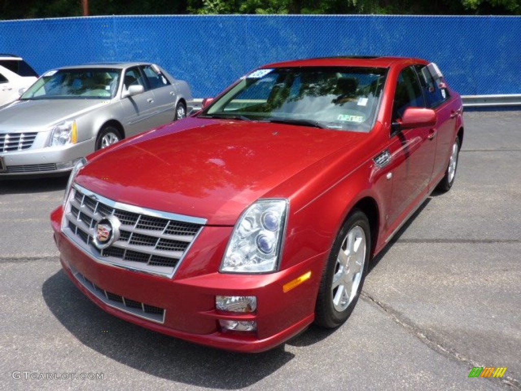 Crystal Red 2008 Cadillac STS 4 V6 AWD Exterior Photo #51207326