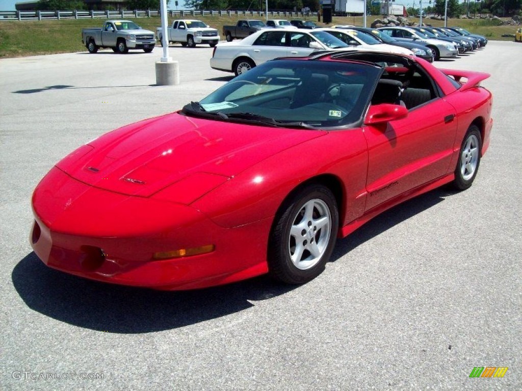 1997 Firebird Trans Am Coupe - Bright Red / Dark Pewter photo #11