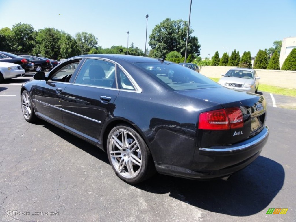 Phantom Black Pearl Effect 2010 Audi A8 L 4.2 quattro Exterior Photo #51208025