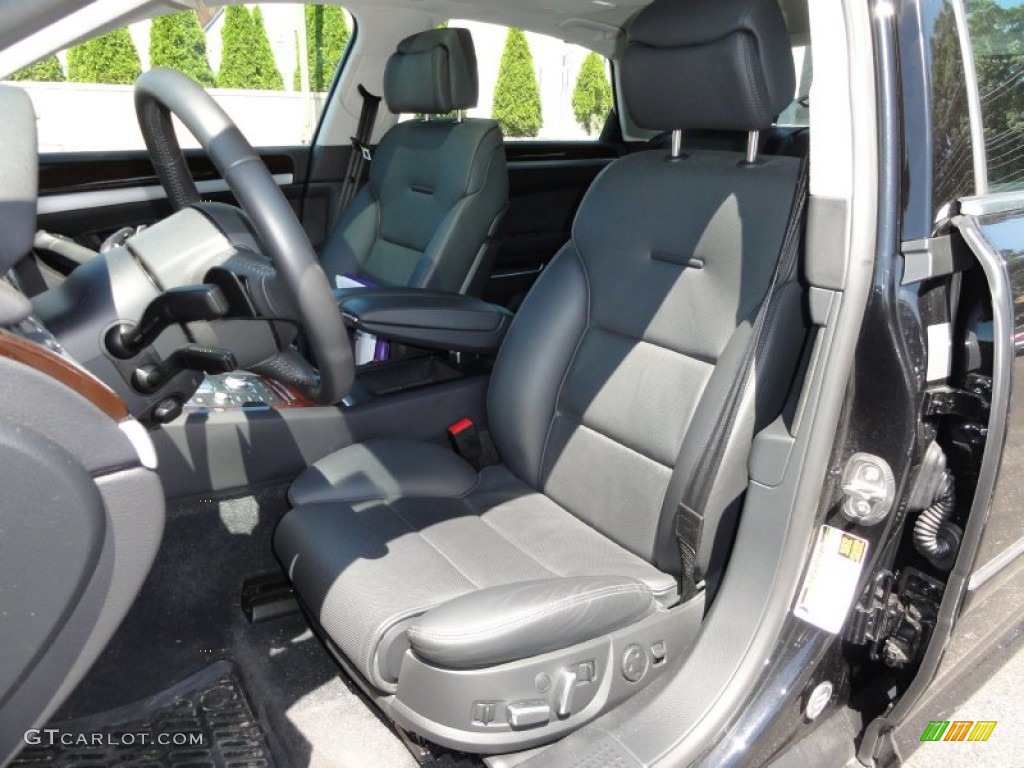 Black Interior 2010 Audi A8 L 4.2 quattro Photo #51208130