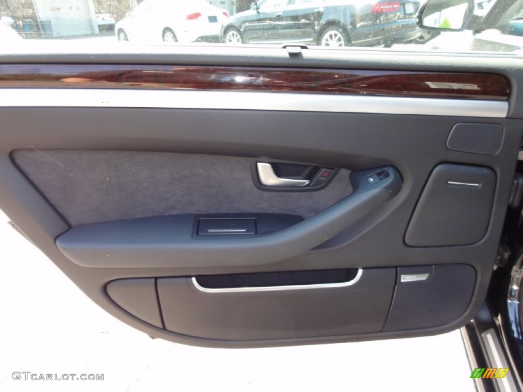 2010 Audi A8 L 4.2 quattro Black Door Panel Photo #51208238