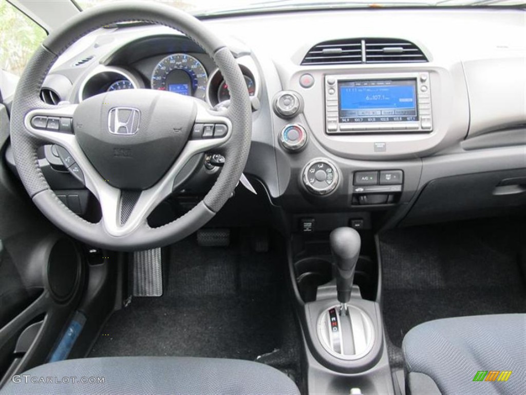 2011 Honda Fit Sport Navigation Sport Black Dashboard Photo #51209162