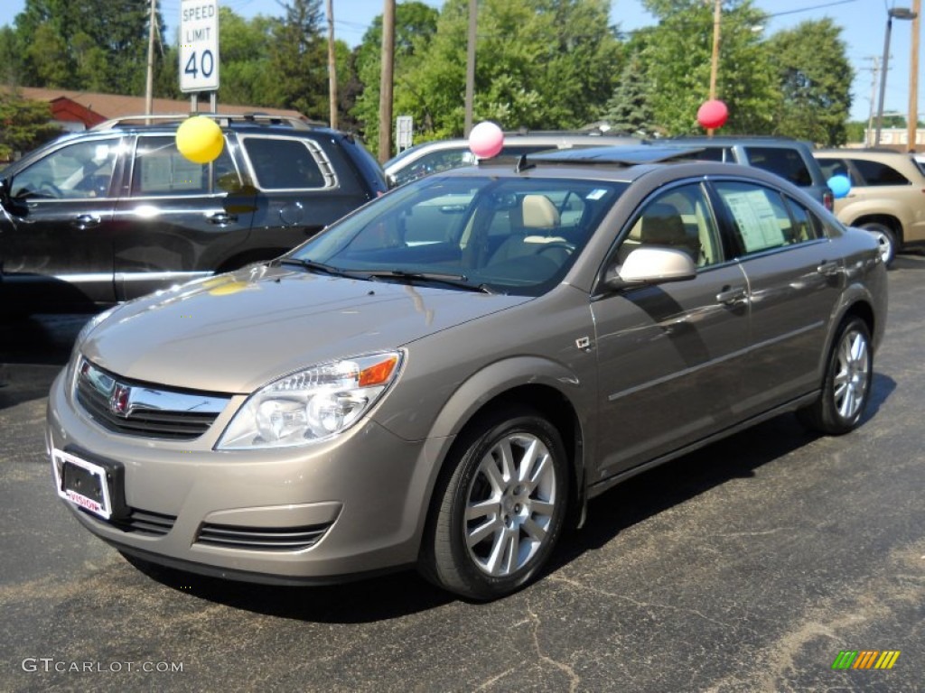 2008 Aura XE 3.5 - Bronzed Pewter / Tan photo #1