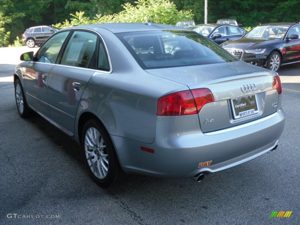 2008 A4 2.0T quattro S-Line Sedan - Quartz Grey Metallic / Black photo #4