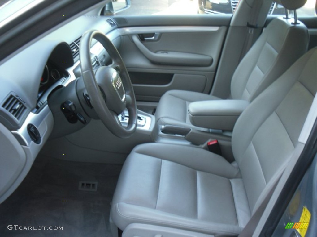 2008 A4 2.0T quattro S-Line Sedan - Quartz Grey Metallic / Light Gray photo #6