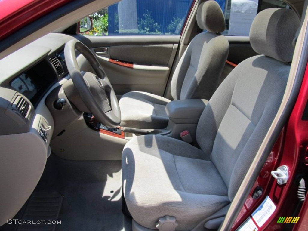 2004 Corolla LE - Impulse Red / Pebble Beige photo #7