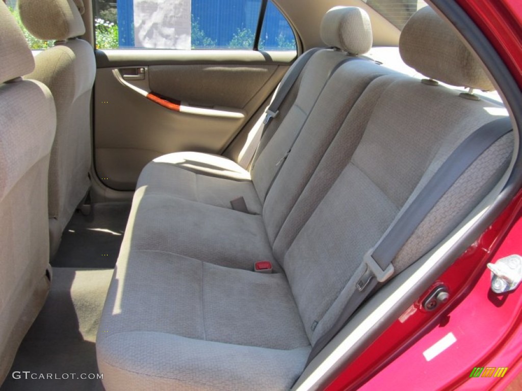 2004 Corolla LE - Impulse Red / Pebble Beige photo #8