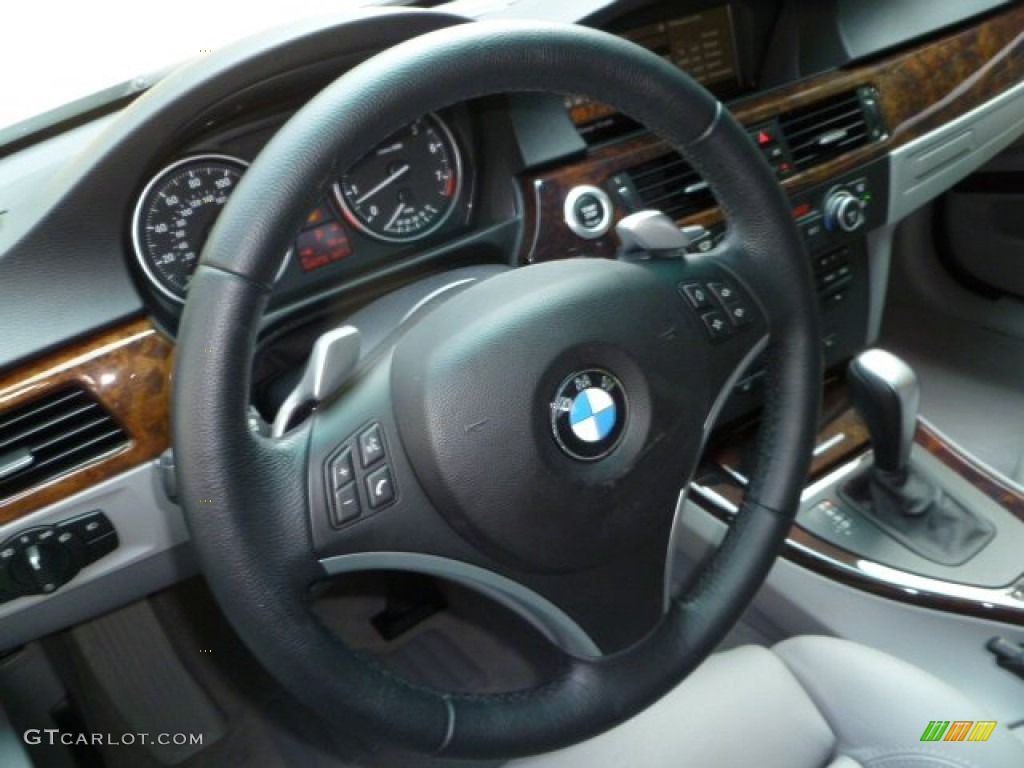 2008 BMW 3 Series 328i Sedan Gray Steering Wheel Photo #51214211