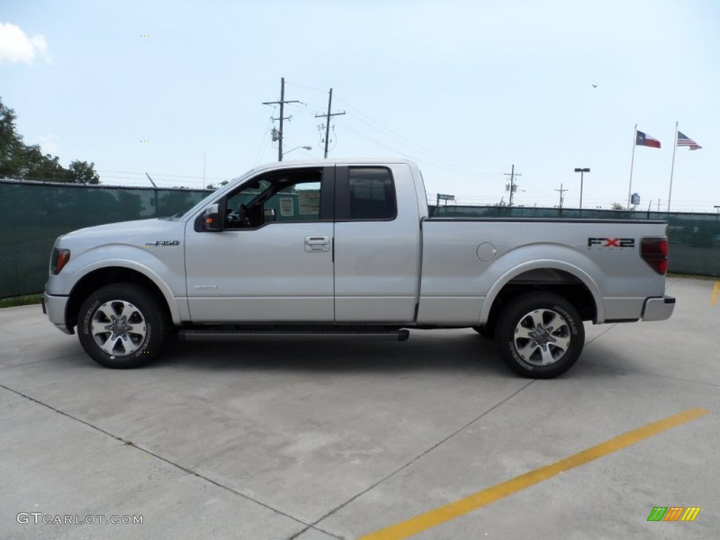 2011 F150 FX2 SuperCab - Ingot Silver Metallic / Black photo #6