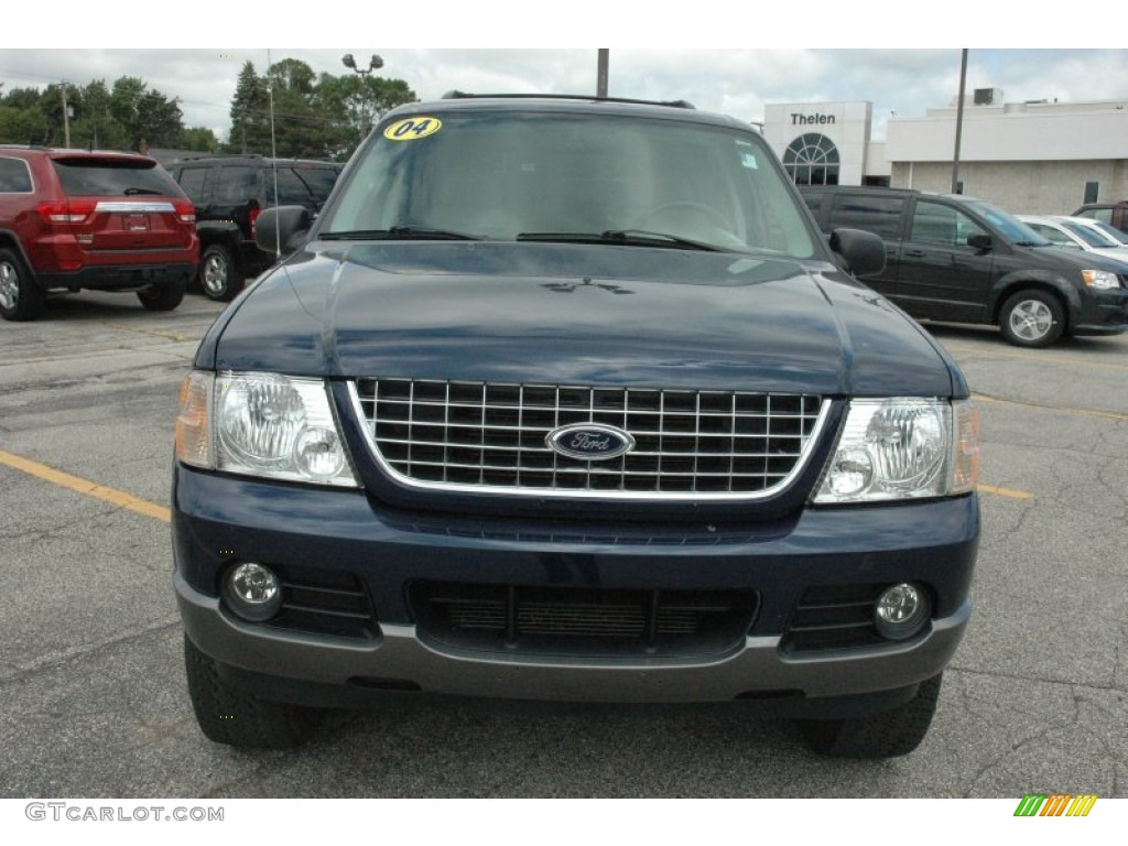 2004 Explorer XLT 4x4 - Dark Blue Pearl Metallic / Graphite photo #2