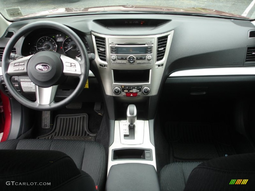 2010 Subaru Legacy 2.5i Sedan Off Black Dashboard Photo #51216242