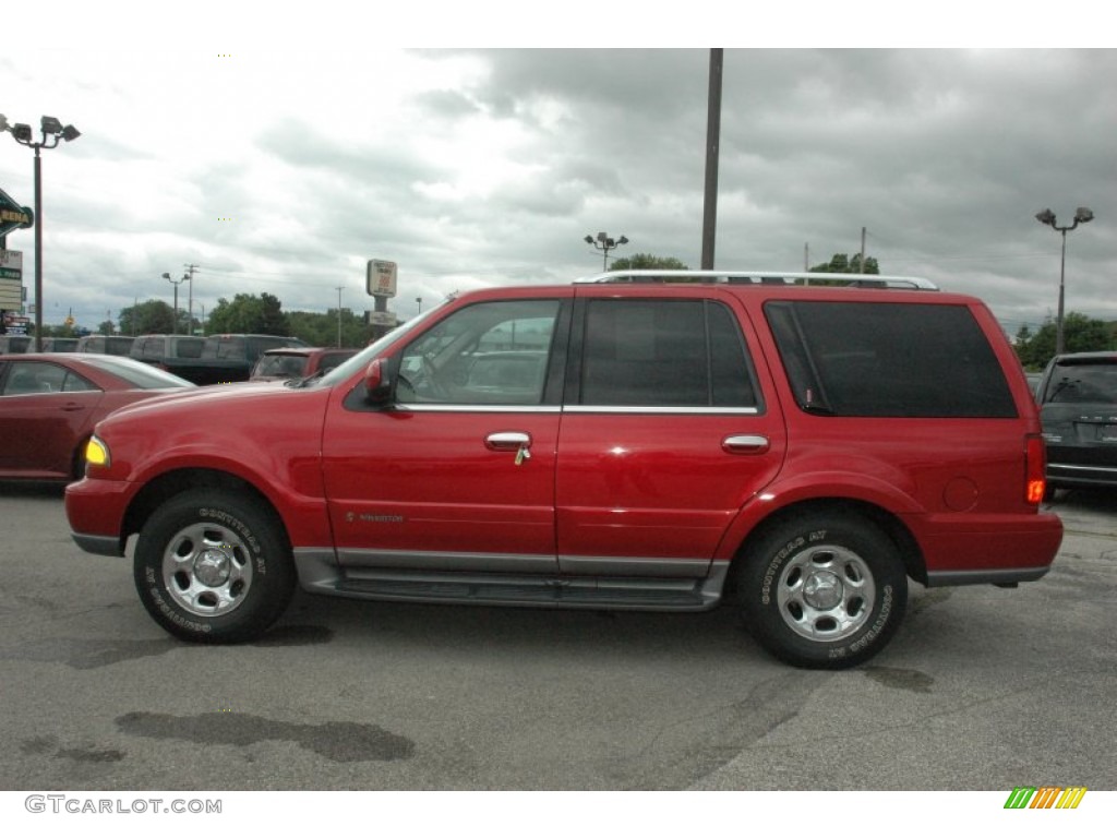 2000 Navigator 4x4 - Laser Red Tinted Metallic / Medium Parchment photo #16