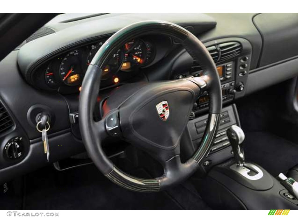 Black Interior 2001 Porsche 911 Carrera Cabriolet Photo #51217361