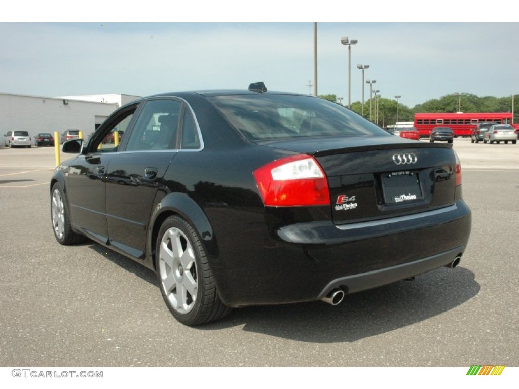 Brilliant Black 2004 Audi S4 4.2 quattro Sedan Exterior Photo #51217523