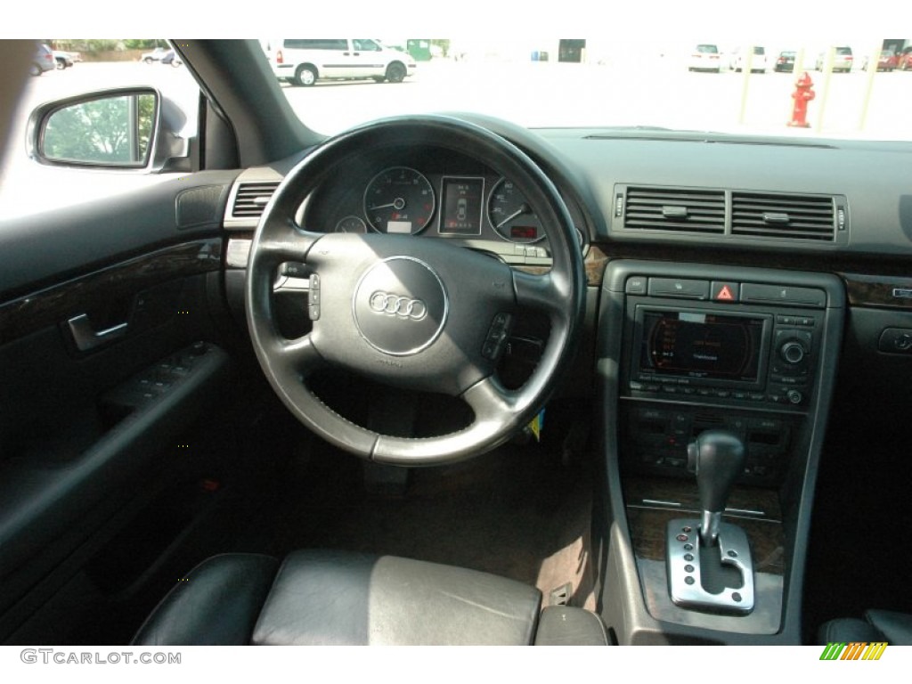 2004 Audi S4 4.2 quattro Sedan Black Dashboard Photo #51217583