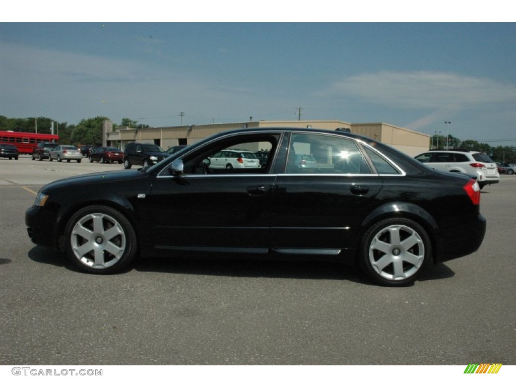 Brilliant Black 2004 Audi S4 4.2 quattro Sedan Exterior Photo #51217649