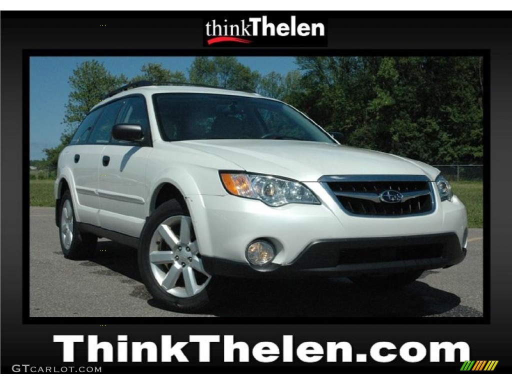 2009 Outback 2.5i Special Edition Wagon - Satin White Pearl / Warm Ivory photo #1
