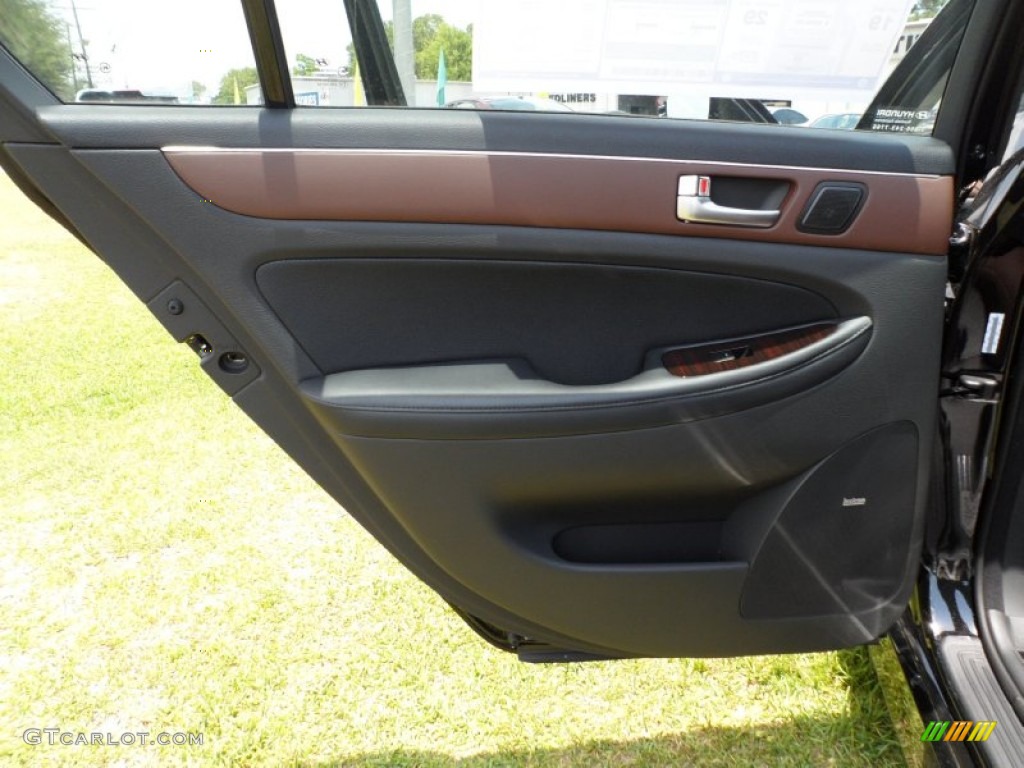 2012 Hyundai Genesis 3.8 Sedan Saddle Door Panel Photo #51218255