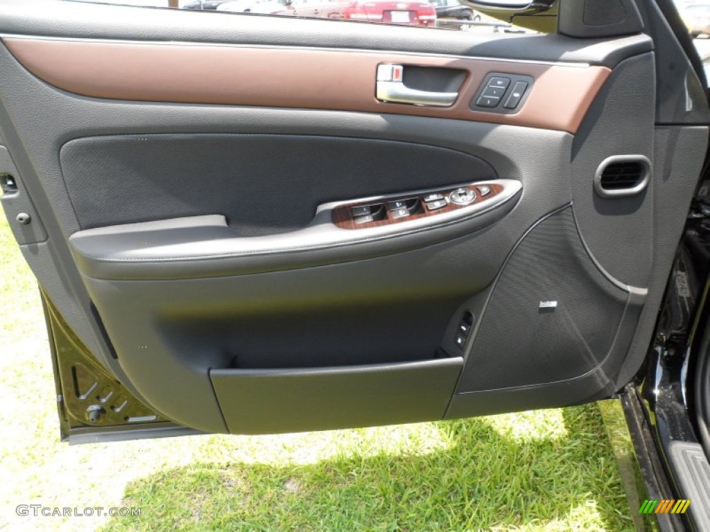 2012 Hyundai Genesis 3.8 Sedan Saddle Door Panel Photo #51218285