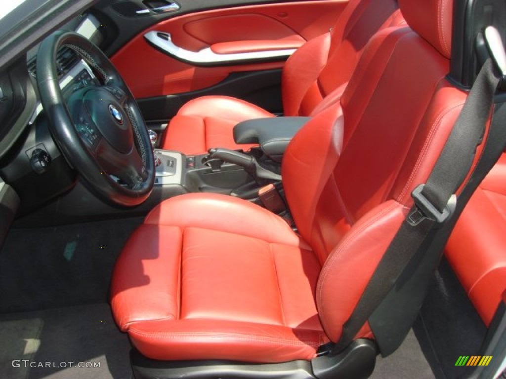 Imola Red Interior 2004 BMW M3 Convertible Photo #51219398