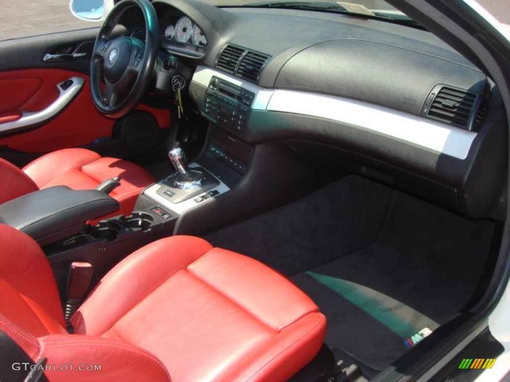 2004 BMW M3 Convertible Imola Red Dashboard Photo #51219440
