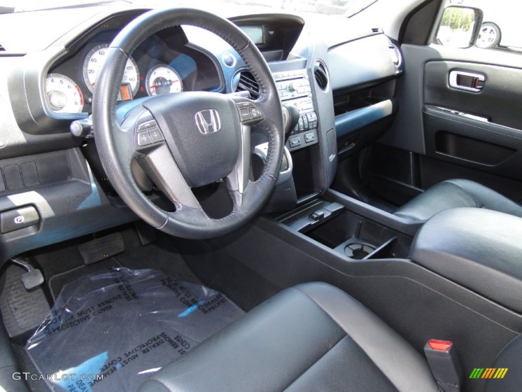 Black Interior 2009 Honda Pilot EX-L Photo #51220142