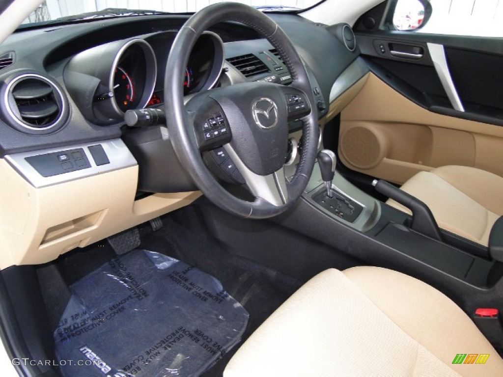 Dune Beige Interior 2010 Mazda MAZDA3 s Sport 5 Door Photo #51220745