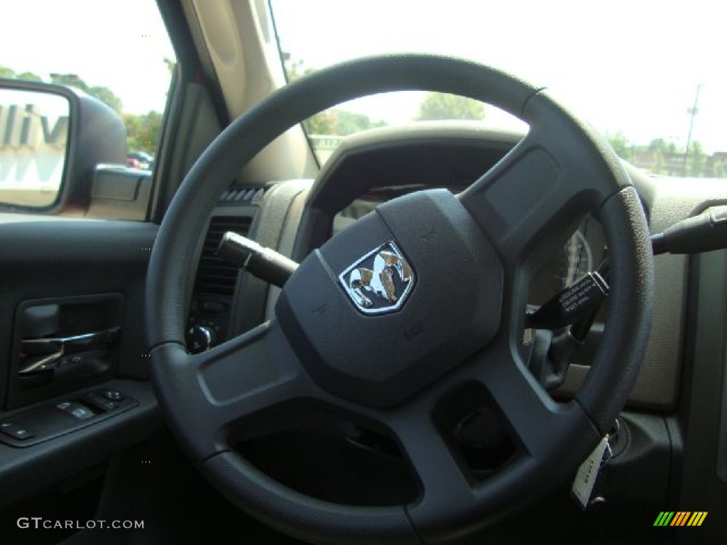 2011 Dodge Ram 1500 Express Regular Cab Dark Slate Gray/Medium Graystone Steering Wheel Photo #51221333