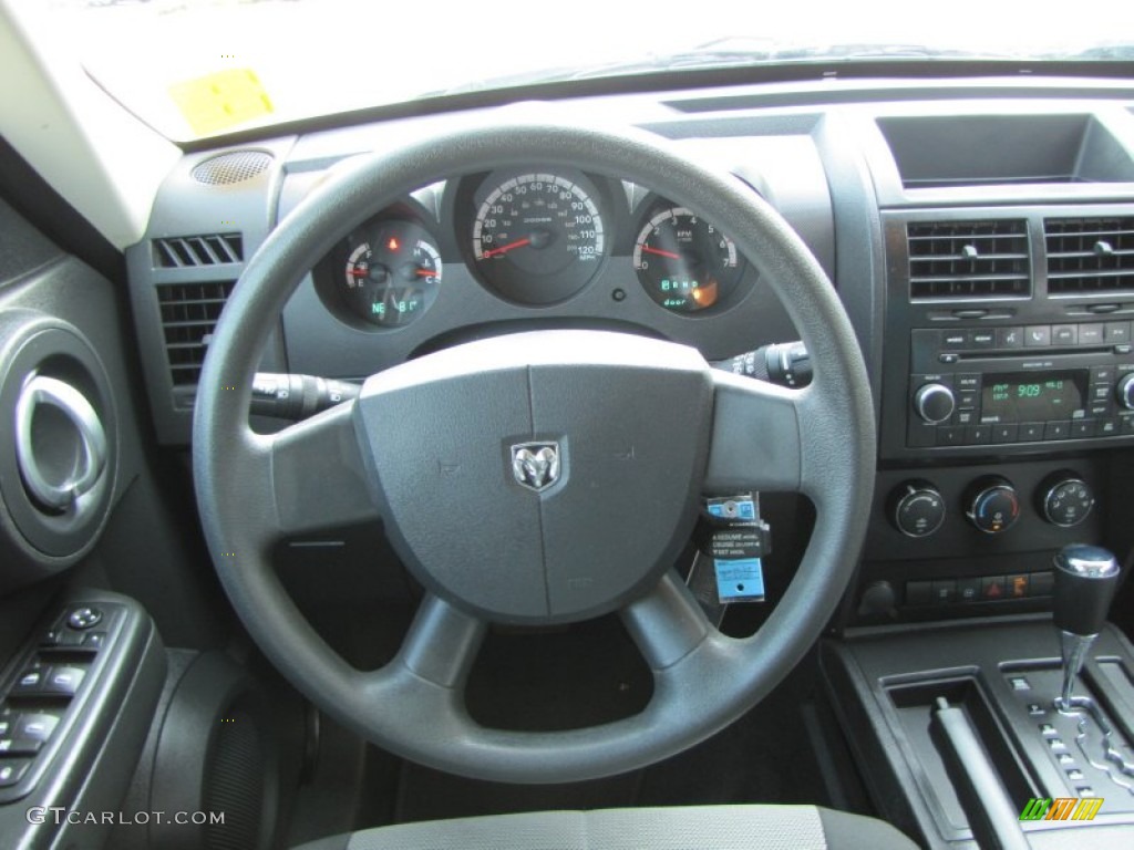 2009 Dodge Nitro SE Dark Slate Gray Steering Wheel Photo #51221396