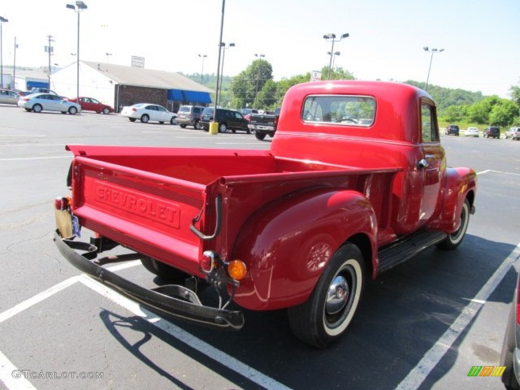 Bright Red 1951 Chevrolet Pickup Truck Exterior Photo #51222755