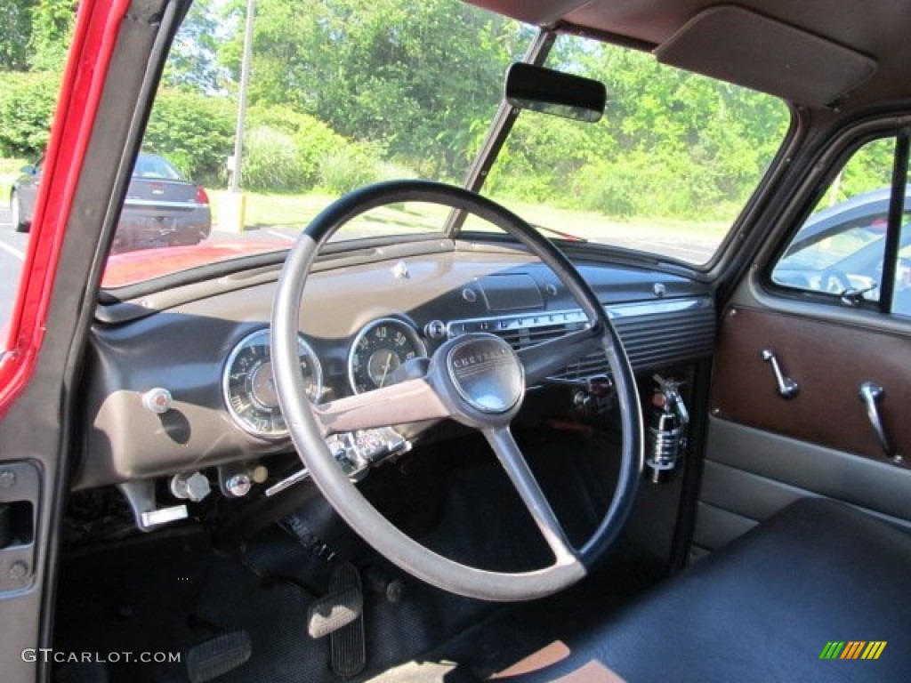 1951 Chevrolet Pickup Truck Brown Steering Wheel Photo #51222794