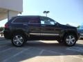 2011 Brilliant Black Crystal Pearl Jeep Grand Cherokee Overland 4x4  photo #2