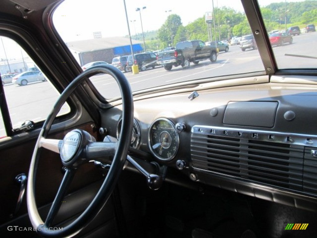 1951 Chevrolet Pickup Truck Brown Dashboard Photo #51222854