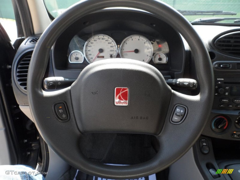 2004 Saturn VUE Standard VUE Model Gray Steering Wheel Photo #51222905