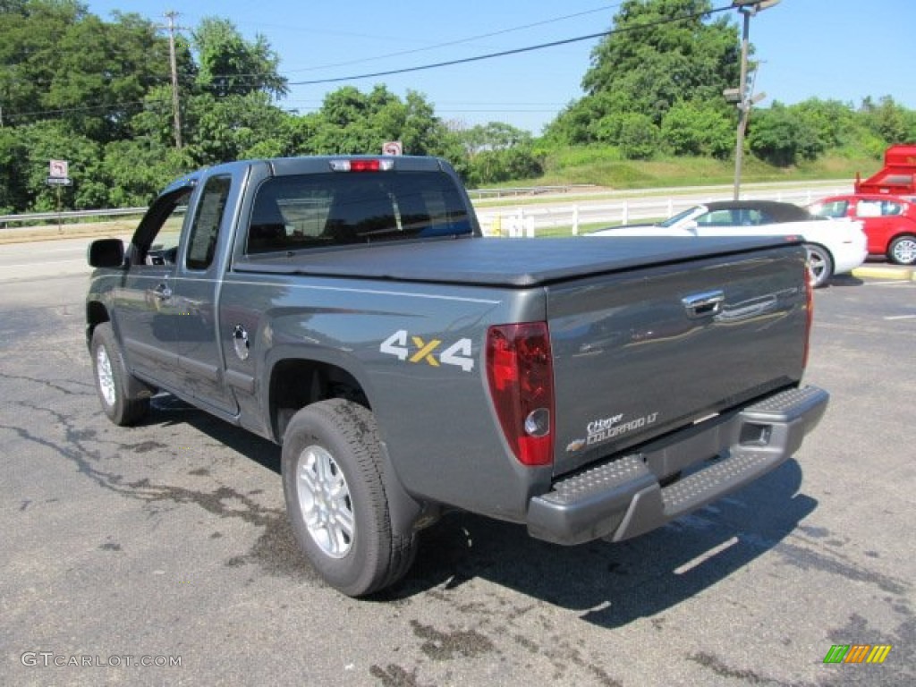 Steel Green Metallic 2011 Chevrolet Colorado LT Extended Cab 4x4 Exterior Photo #51223355